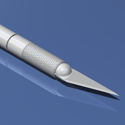 hobby knife 3D 模型 .c4d .max .obj .3ds .fbx .stl .blend