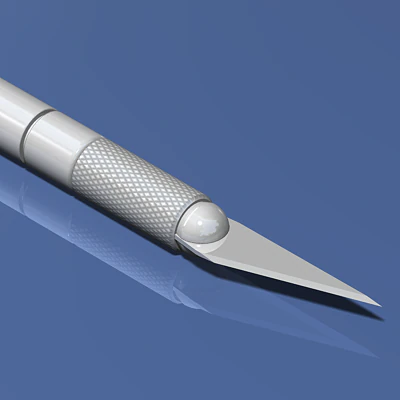 hobby knife 3D Model .c4d .max .obj .3ds .fbx .stl .blend 