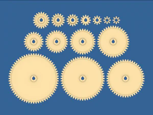 tandwielverzameling 02 3D printmodel