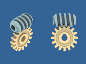 worm gear collection 02 Model do druku 3D