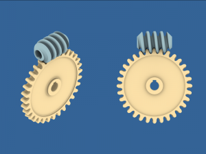 worm gear collection 02 Model do druku 3D