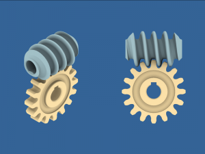 worm gear collection 02 Model do druku 3D