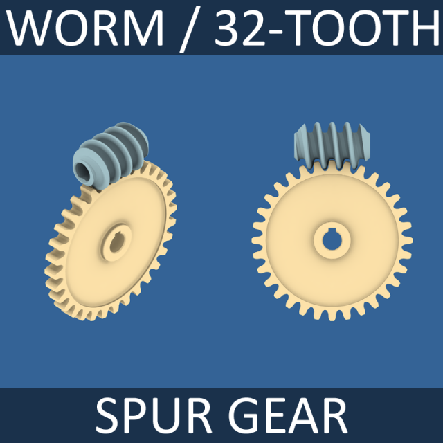 Download worm gear collection 02 3D Model