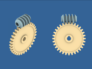 worm gear collection 02 Model do druku 3D