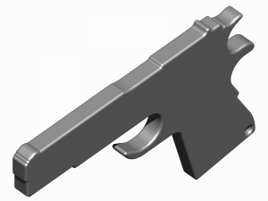 45 pistol bottle opener 3D 프린트 모델