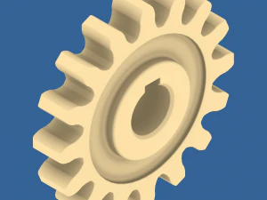 16-tooth spur gear 3D Print Model