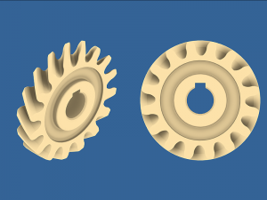 helical gear collection 02 3D Принт Модель