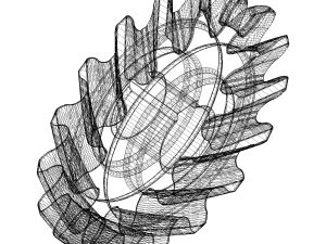 helical gear collection 02 3D Принт Модель