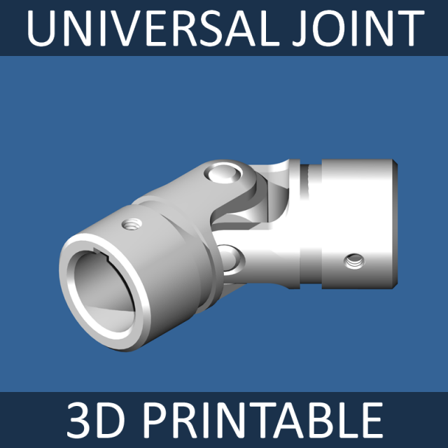 universal joint 3D Print Model .c4d .max .obj .3ds .fbx .lwo .lw .lws