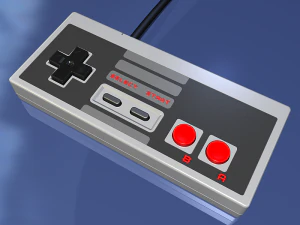 controlador de videojuegos antiguo Modelo 3D