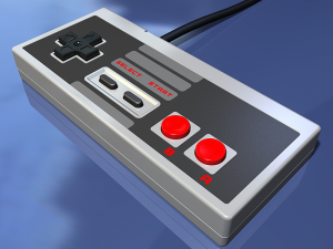 vintage video game controller Modelo 3D