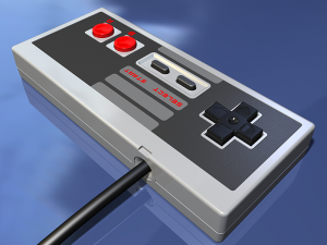 vintage video game controller Modelo 3D