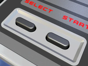 vintage video game controller 3D Model