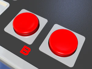 vintage video game controller 3D Model