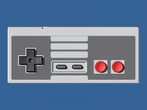 vintage video game controller - 3d printable 3D Print Model