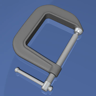 c-clamp 3D Model .c4d .max .obj .3ds .fbx .stl .blend 