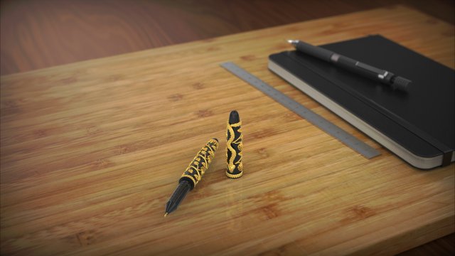 forest life pen 3D 模型 .c4d .max .obj .3ds .fbx .stl .blend 