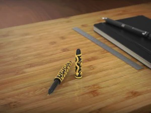 caneta de vida na floresta Modelo 3D