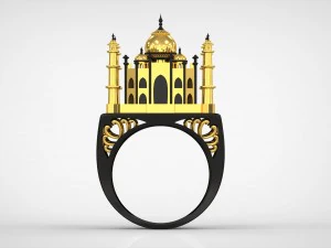 the tajmahal ring 3D Model