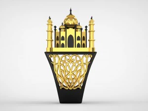 the tajmahal ring 3D Model