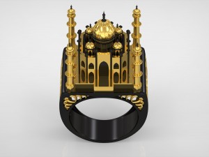 the tajmahal ring 3D Modell