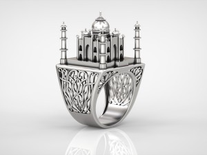 the tajmahal ring 3D Modell