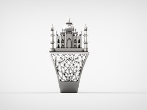 the tajmahal ring 3D Modell