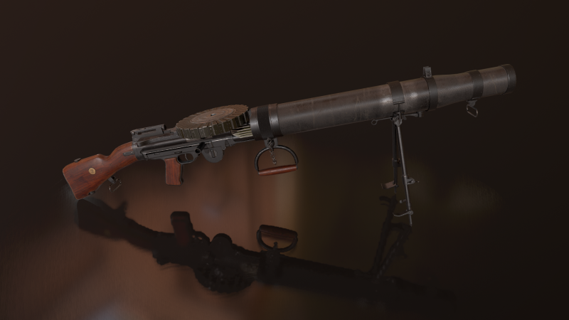 Lewis MachineGun 3Dモデル .c4d .max .obj .3ds .fbx .stl .blend 
