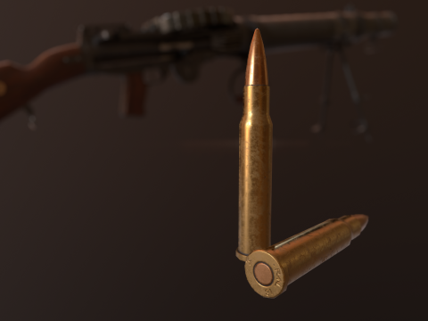 Lewis MachineGun 3Dモデル