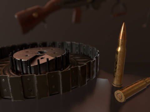 Lewis MachineGun 3Dモデル