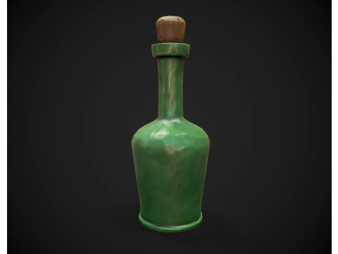 Stylized Bottle 3D Model