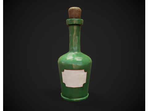 Stylized Bottle 3D Model