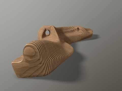 Parametric Bench 3Dモデル