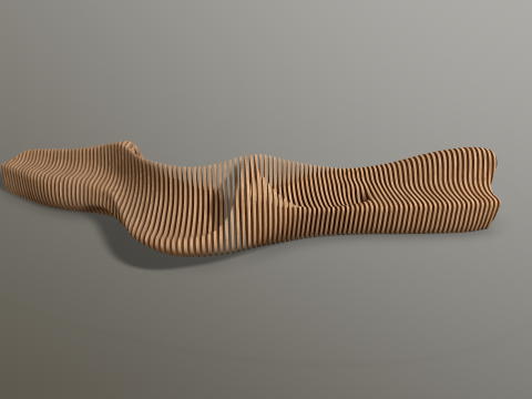 Parametric Bench 3D Model