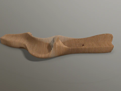 Parametric Bench 3D Model