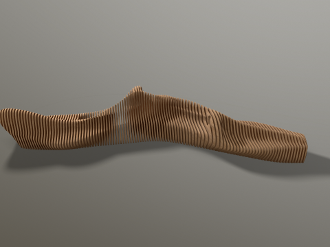 Parametric Bench 3D Model