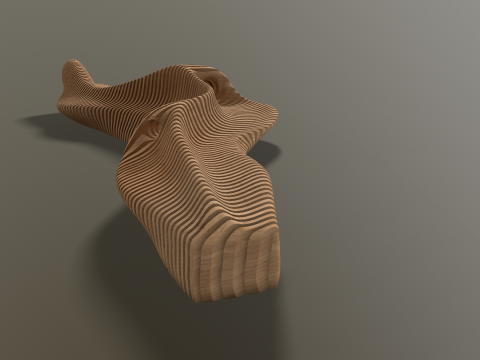 Parametric Bench 3D Model