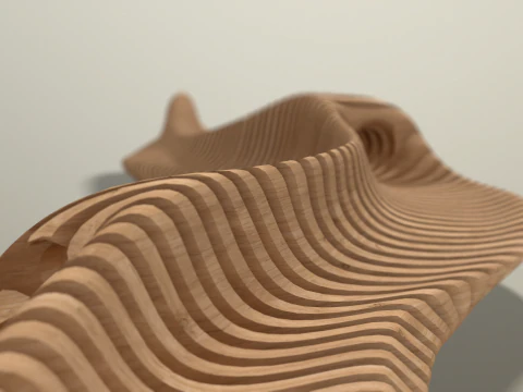 Parametric Bench 3D Model