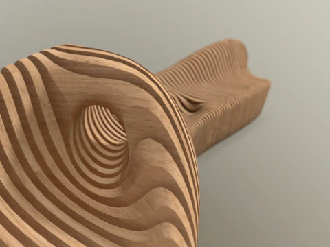 Parametric Bench 3D Model