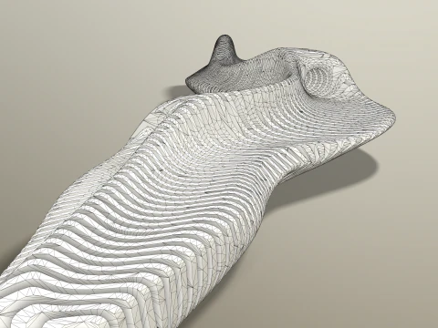 Parametric Bench 3D Model