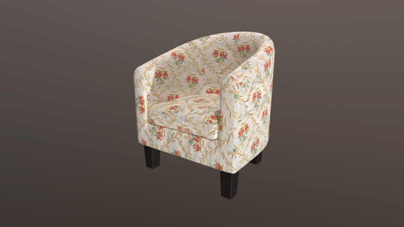 Armchair Modelo 3D .c4d .max .obj .3ds .fbx .stl .blend 