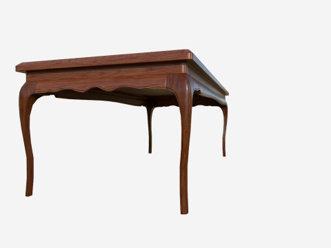 Wooden Table 3D Model