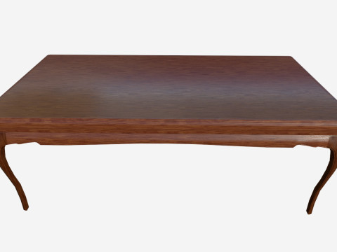 Wooden Table 3D Model