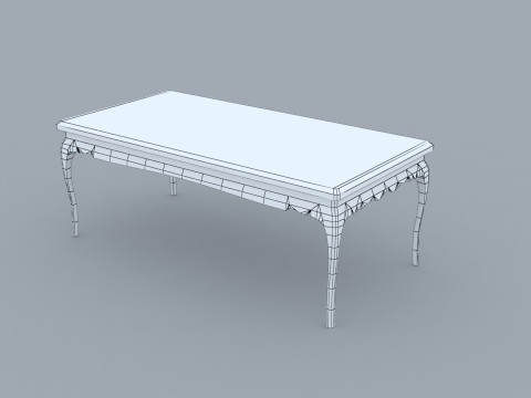 Wooden Table 3D Model
