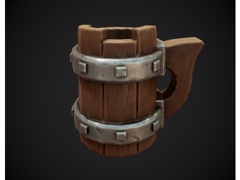 Stylized Beer Mug 3Dモデル