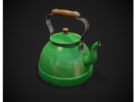 Stylized Kettle Model 3D