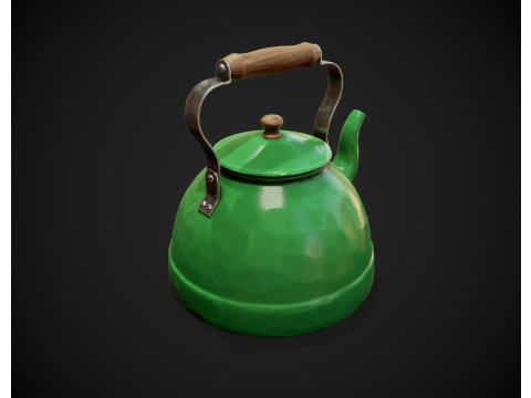 Stylized Kettle Model 3D