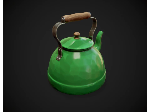 Stylized Kettle 3D Model