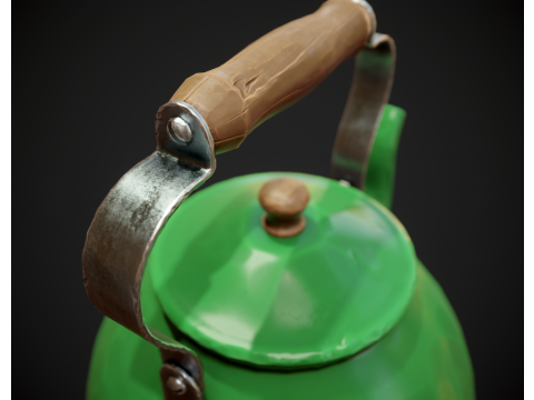 Stylized Kettle Model 3D