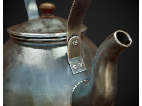 Stylized Kettle Model 3D